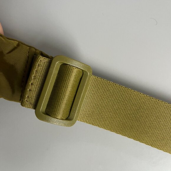 Athleta  All About Sheen Small Crossbody Hobo Bag in Picoline Olive - Picture 2 of 8